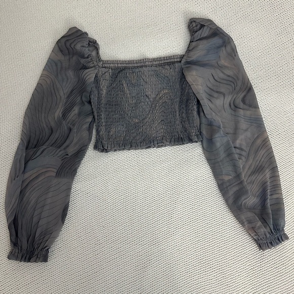 Aritzia Wilfred Saga Blouse Granite Blue Size XS - Picture 11 of 12